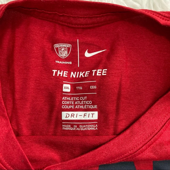 The Nike Tee Athletic  Houston Texans NFL Football T-Shirt Red Mens XXL - Picture 3 of 6